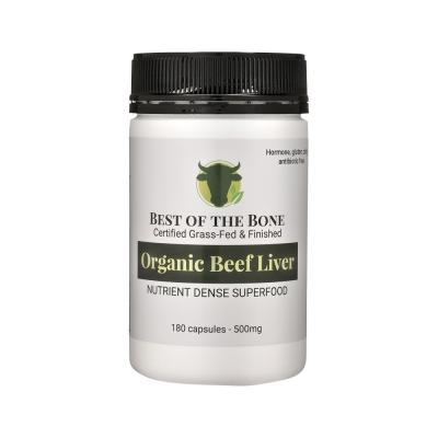 Best of the Bone Organic Beef Liver Nutrient Dense Superfood 180c